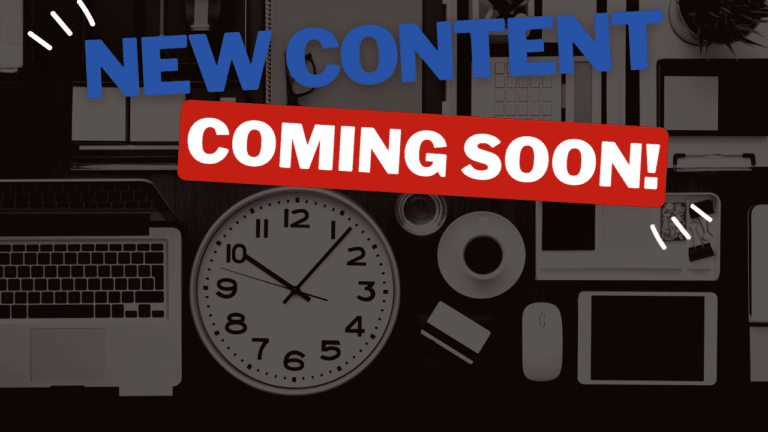 Picture depicting new content coming soon