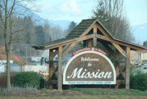 Mission BC signboard